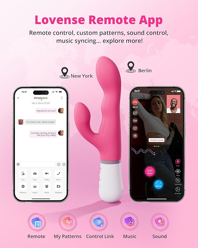 App-controlled toys for long distance couples