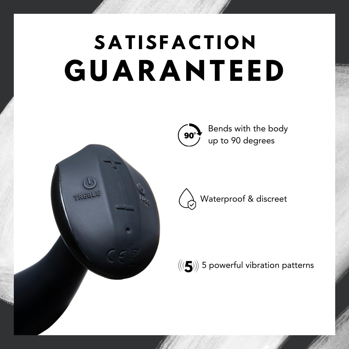 Side angle of Hot Octopuss PLEX with Flex highlighting 90° flexible base and ergonomic bulb shape