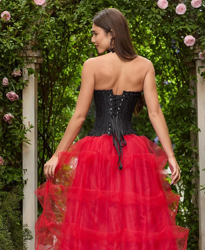 Back view of the SZIVYSHI Women's Lace Lingerie Bodysuit showing the deep backline and elegant lace design.