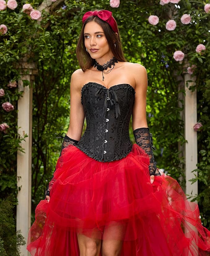 Front view of the SZIVYSHI Women's Lace Lingerie Bodysuit showcasing delicate lace and flattering V-neck design.